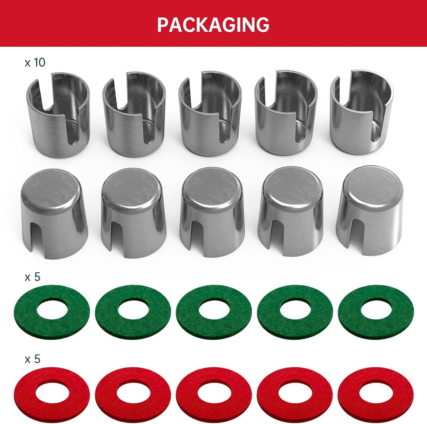10 Pieces Battery Post Terminal Shims, Lead Terminal Shim Caps with 10 Pieces Washers for Top Post Battery Post Ends Repair, Universal for Vehicles, SUV, Truck, RV, Boat
